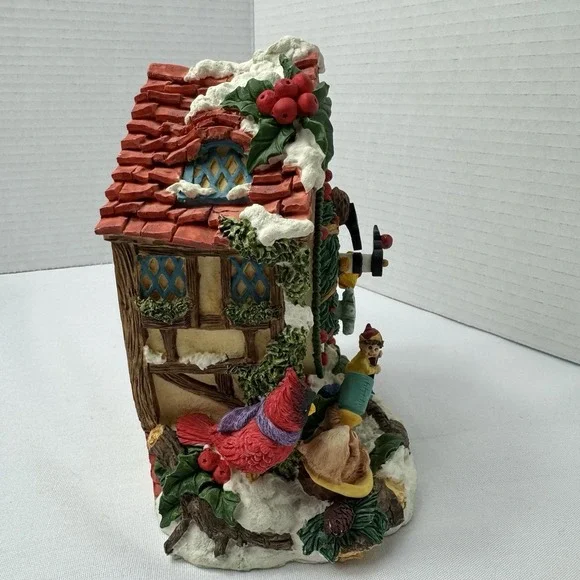 Adorno Animated Christmas Clock Music Box Vintage Plays White Christmas - Picture 4 of 10